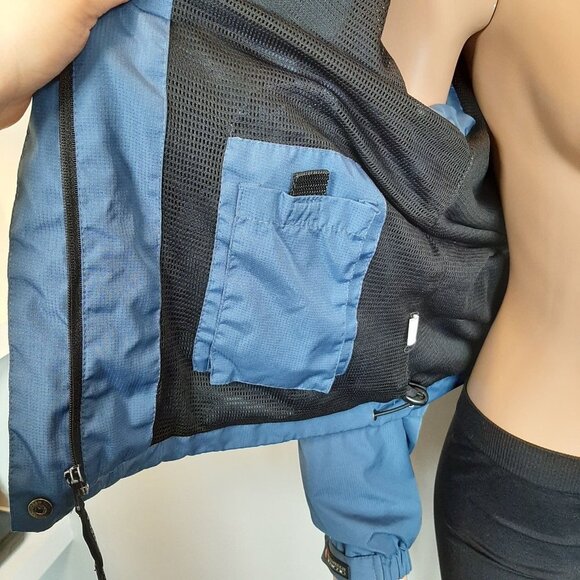 Stormtech Performance Shell Mens Jacket w Stowaway Hood Mens Size Medium Blue - Picture 10 of 16